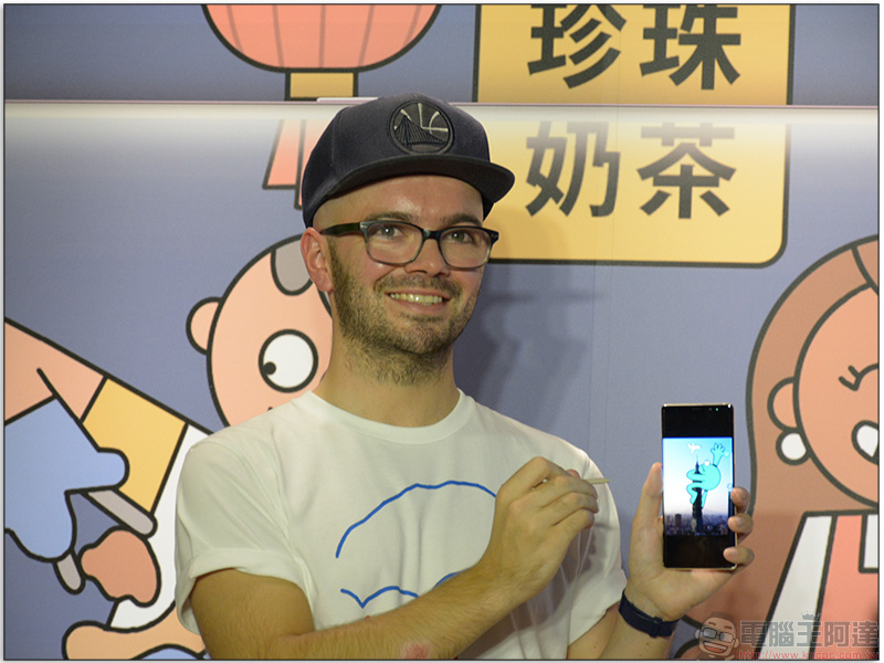 Samsung 邀來國際插畫家 Dan Woodger ，以 Samsung Galaxy Note 8 結合台北知名地標創作逗趣作品 - 電腦王阿達
