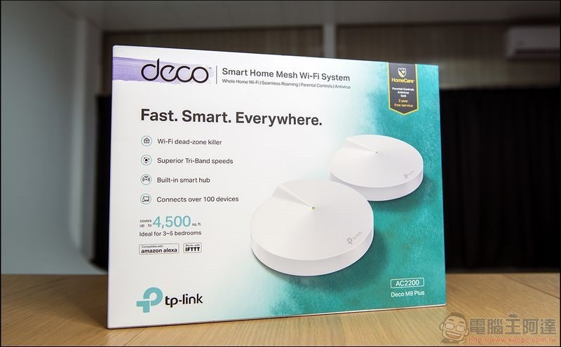 TP-Link Deco M9 Plus Mesh 路由器開箱無縫漫遊超順暢體驗全家四處無