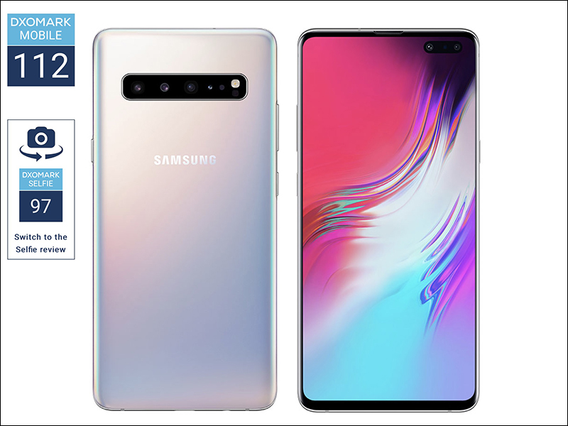 三星Galaxy S10 5G 版DxOMark 錄影奪榜首，總分112 分與P30 Pro 並列第