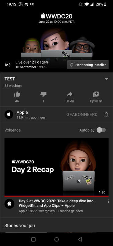 Apple 發表會 YouTube 直播頁面洩漏 iPhone 12 發表日期？一切很可能是場誤會 - 電腦王阿達