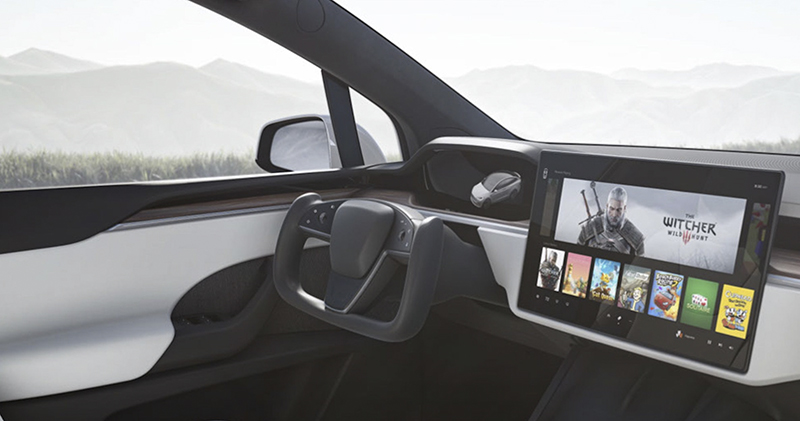 Tesla v11 車載介面大改版曝光：磚型客製多工視窗還有新的「直線競速」模式登場 - 電腦王阿達