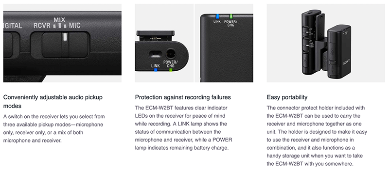 Sony 新款「真」無線麥克風 ECM-W2BT 發表，看起來實用很多！ - 電腦王阿達