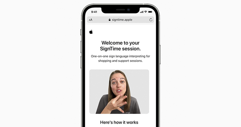 Apple 推手語翻譯師 SignTime 客戶服務，帶來為身障人士打造的聲控、輔助觸控、眼動追蹤等功能 - 電腦王阿達