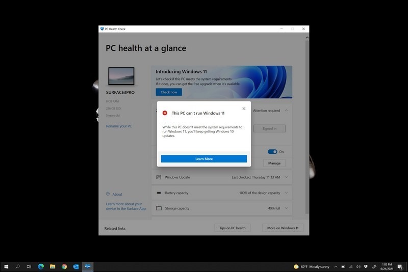 愛用者注意，微軟證實約一半的舊型Surface 產品不能升級至Windows 11
