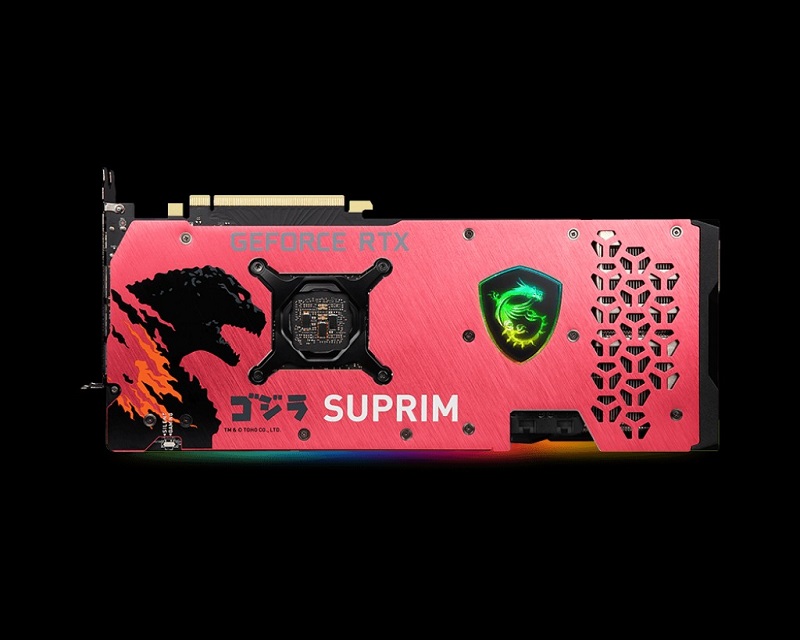 微星於日本推出哥吉拉聯名款「GeForce RTX 3070 SUPRIM SE 8G LHR