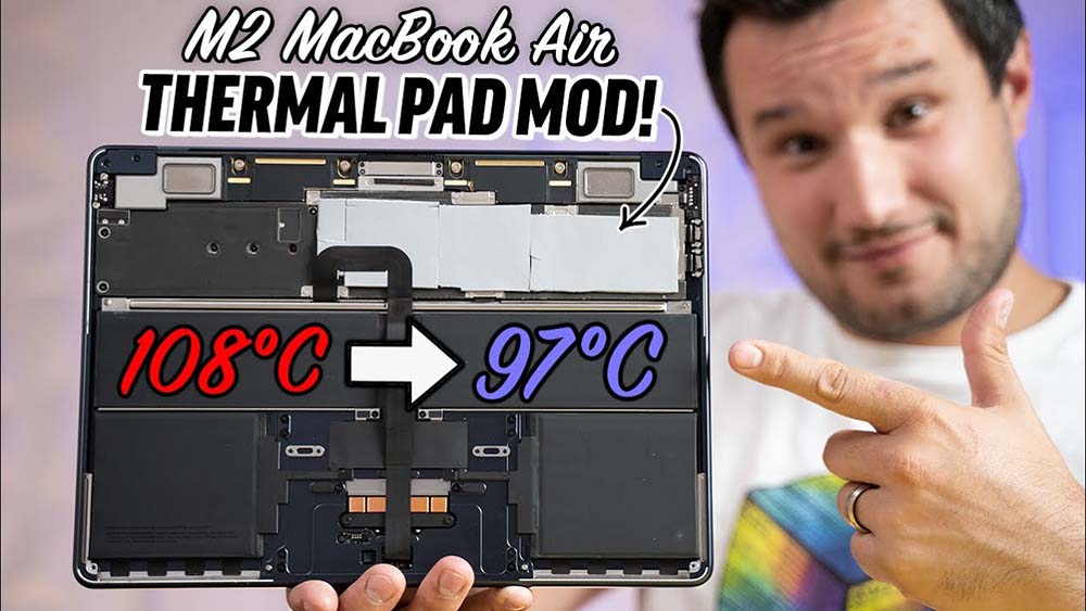 M2 版 MacBook Air 過熱影響效能，不建議用戶學 YouTuber 加裝散熱貼片 - 電腦王阿達
