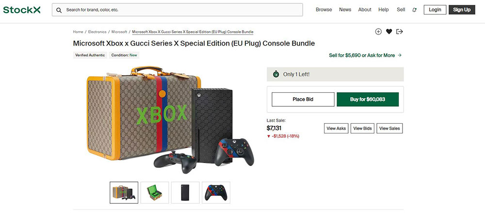 Xbox 與 Gucci 合作推出聯名主機，售價 1 萬美元限量 100 台秒殺 - 電腦王阿達