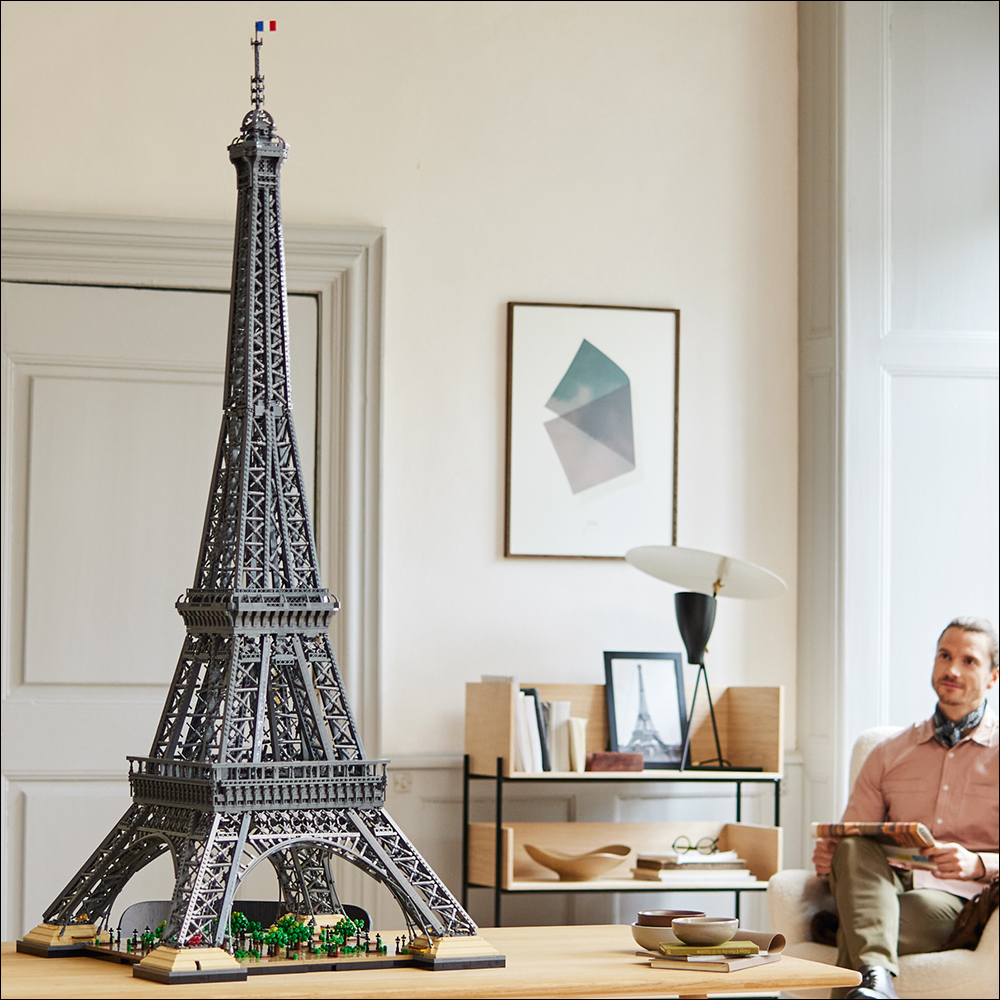 樂高LEGO 推出全新「巴黎艾菲爾鐵塔」大型積木模型，以10,001 個零件組成、高達1.5 公尺- 電腦王阿達