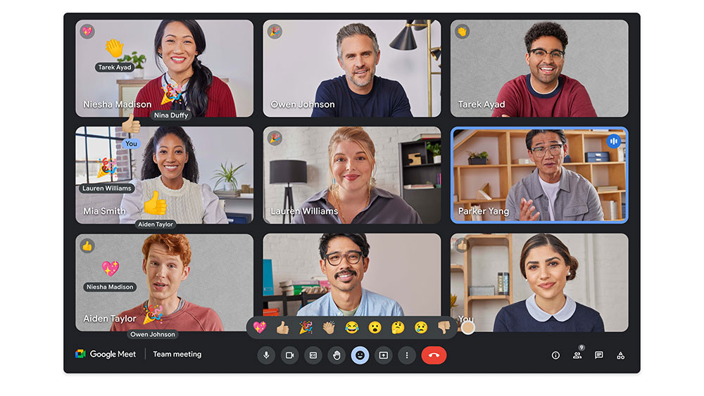 Google Meet 喜獲表情符號新功能，不用開麥就可以表達個人感受 - 電腦王阿達