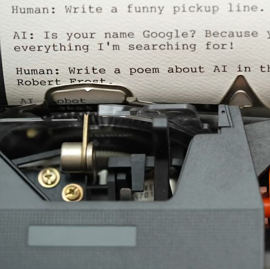 國外藝術家打造出一台 Ghostwriter，在打字機上也能跟 AI 聊天 - 電腦王阿達