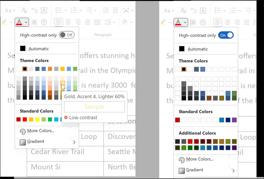 微軟為 Microsoft Office 加入新功能，幫助改善不利閱讀的配色 - 電腦王阿達