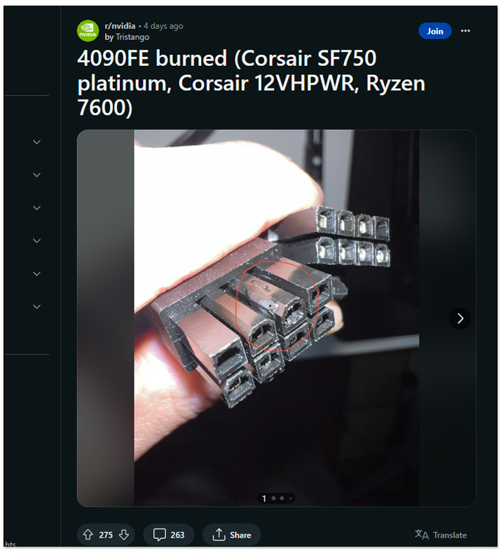 NVIDIA RTX 4090 的 16Pin 電源線又燒毀了，國外傳出最新 3 個案例 - 電腦王阿達