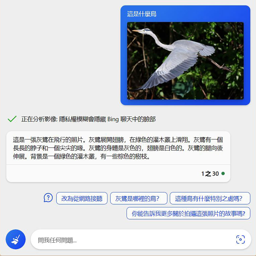 不單是文字指令，Bing Chat 現在也可以理解你的圖片了 - 電腦王阿達