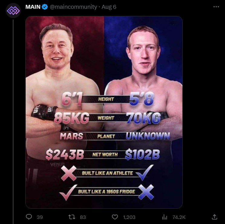 伊隆·馬斯克(Elon Musk)宣布與馬克·祖克柏(Mark Zuckerberg)的決鬥將在 X 進行直播 - 電腦王阿達