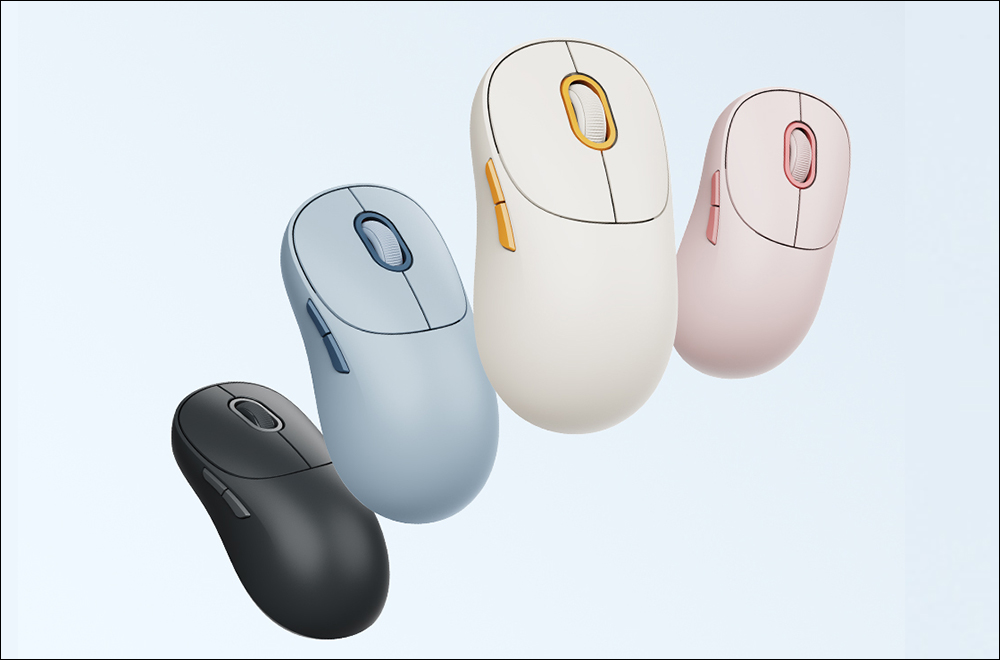 小米無線滑鼠3 彩色版推出：人體工學曲面機身，四款顏色選擇 - 電腦王阿達