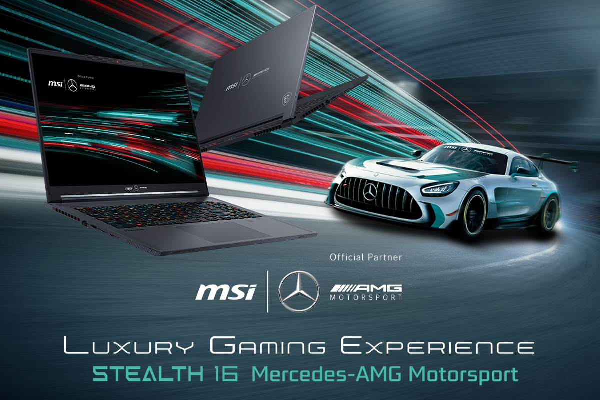 MSI與Mercedes-AMG攜手打造限量版聯名筆電「Stealth 16 Mercedes-AMG Motorsport」，即日起開放預購 - 電腦王阿達