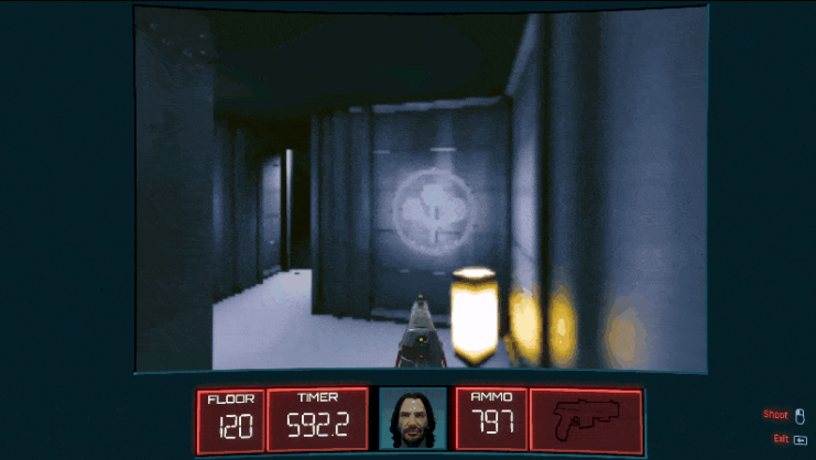 Exploring the Hidden Easter Egg in Cyber 2077: Play the Clone Version of Doom Starring Keanu Reeves