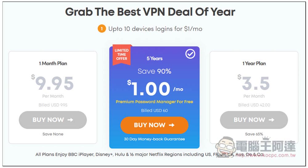 VPN 黑色星期五優惠大促銷！54 美金就能入手終身版本，讓你的上網不受限、大幅提升隱私安全 - 電腦王阿達