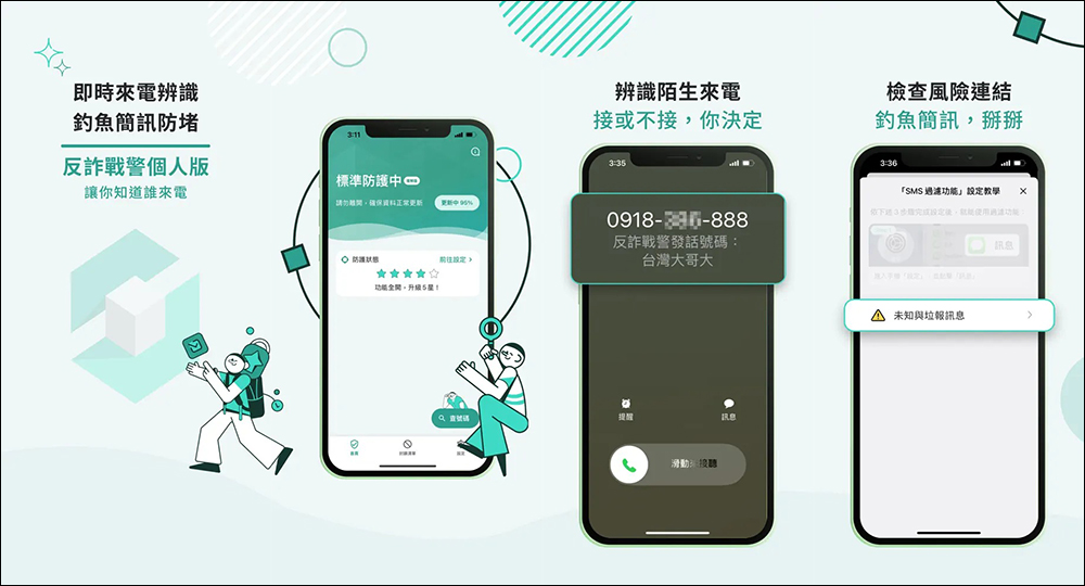 台灣大反詐戰警個人版APP ， 6 大服務讓陌生來電、可疑簡訊高危險門號都無所遁形（免費體驗台灣大哥大門號限定） - 電腦王阿達