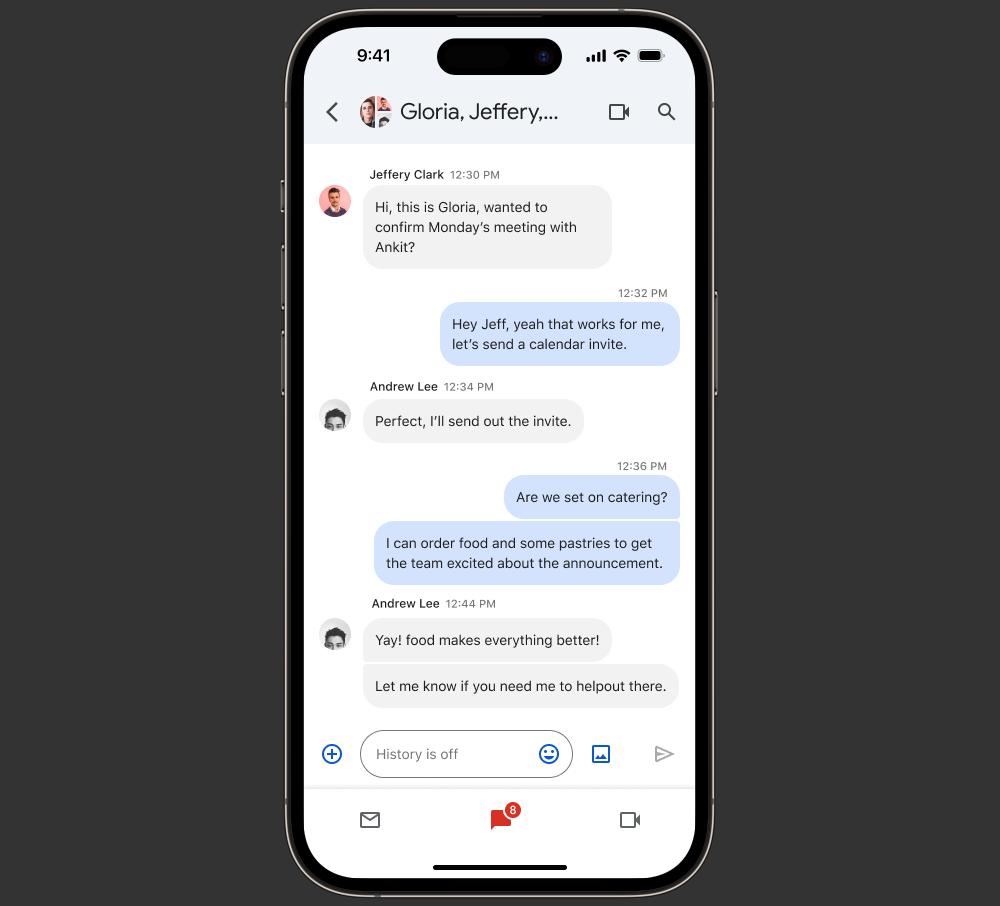 Google Chat 將訊息泡泡支援延伸至 iPhone - 電腦王阿達