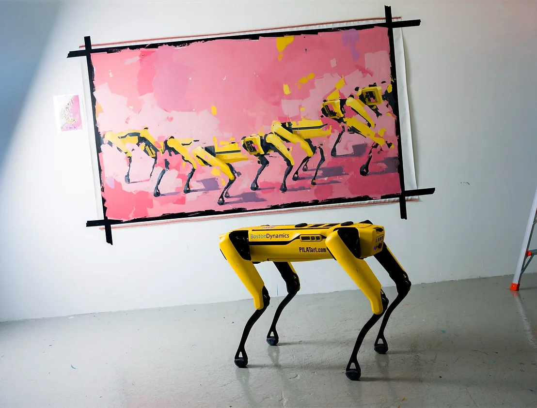 波士頓動力公司機器狗 Spot 當畫家 在澳洲的藝術畫廊舉辦展覽 - 電腦王阿達