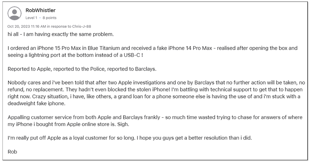 國外多位網友發生官網買 iPhone 15 Pro Max 卻收到假貨或型號不對事件，疑似是快遞公司偷掉包 - 電腦王阿達