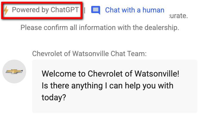 網友利用 ChatGPT 客服機器人漏洞 差點讓雪佛蘭以 1 美金的價格賣掉一台車 - 電腦王阿達