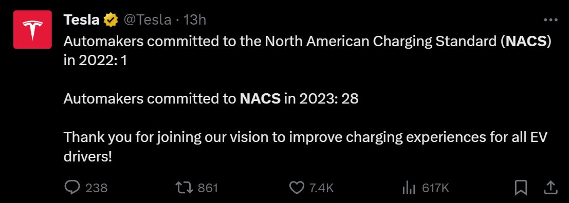 福斯、保時捷、奧迪宣布加入 Tesla NACS 充電聯盟 預計 2025年起北美相關品牌電動車都能使用特斯拉超充站 - 電腦王阿達