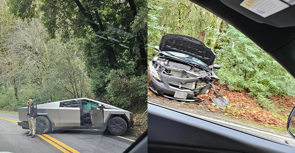 Tesla Cybertruck First Crash: Collison with Toyota Corolla Results in Minor Injuries