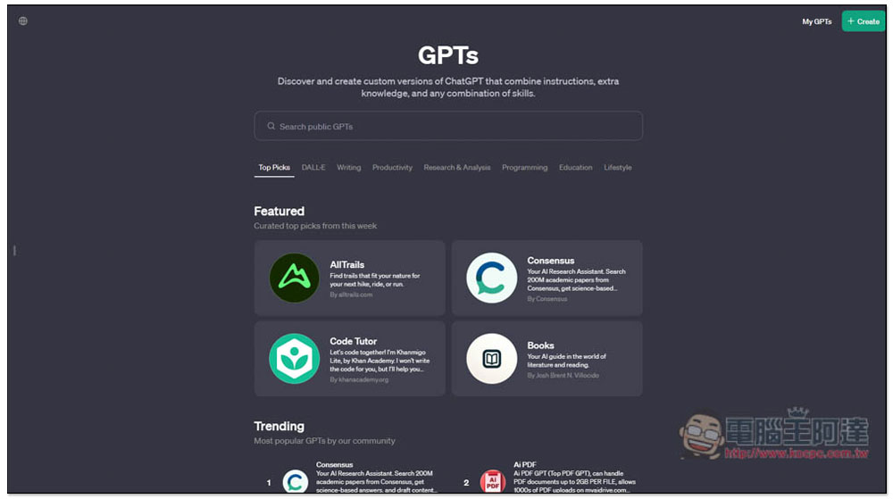 ChatGPT 官方 GPTs 商店正式開放,教你怎麼使用 - 電腦王阿達 ChatGPT 官方 GPTs 商店正式開放,教你怎麼使用 - 電腦王阿達