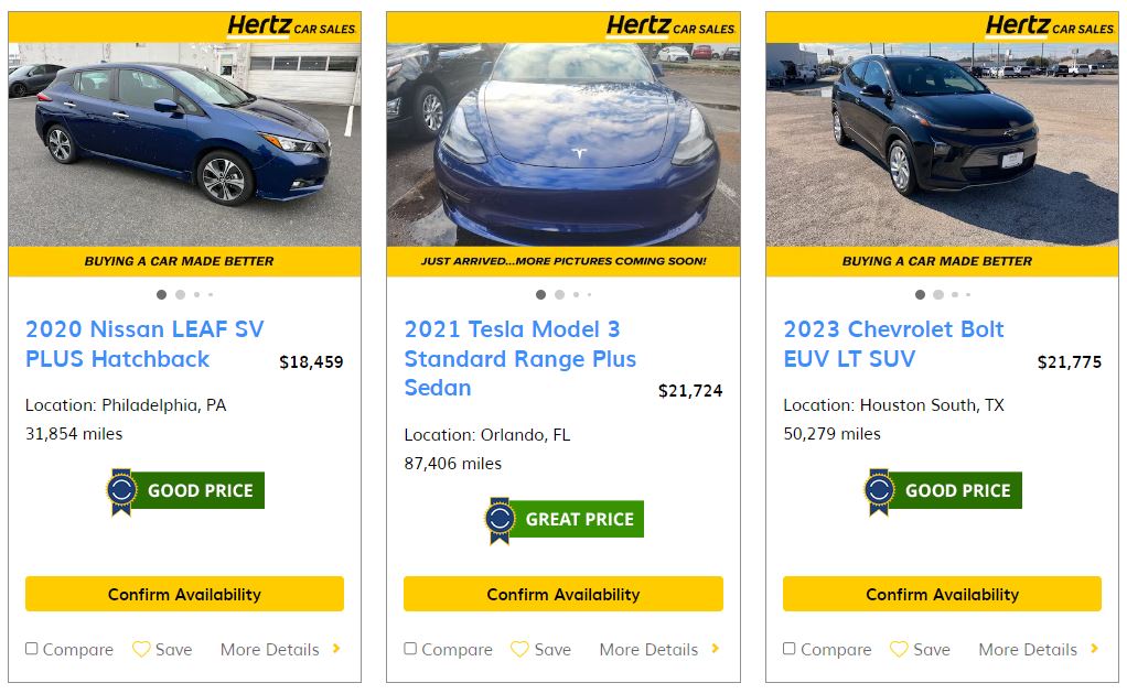 美國汽車租賃公司 Hertz 宣布出售含特斯拉在內兩萬台電動車，最低不到 70 萬台幣 - 電腦王阿達