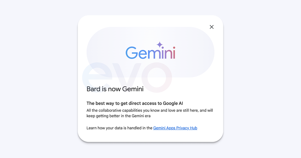 Google Bard 將直接改名 Gemini