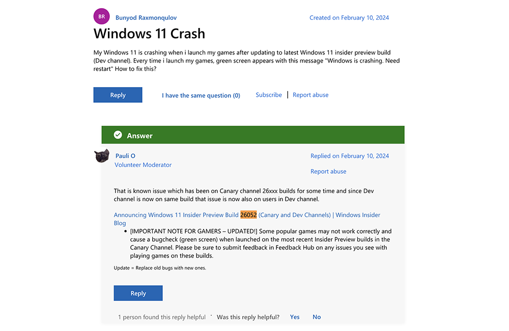 玩遊戲就死當 Windows 11 build 26052 爆災情，回復前一版本資料還會不見！ - 電腦王阿達